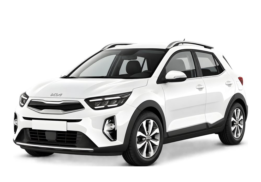 Kia Stonic Crossover in der Dreiviertel-Frontansicht mit Leichtmetallrädern