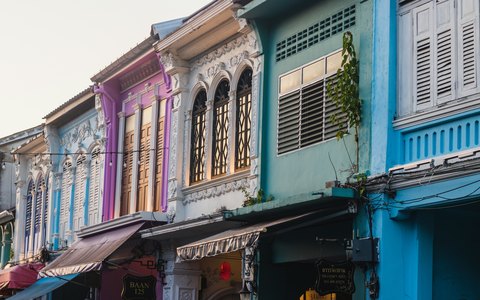 Historische Gebäude in der Altstadt von Phuket Town