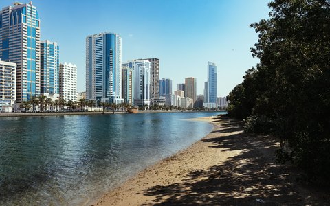 Blick auf Sharjah